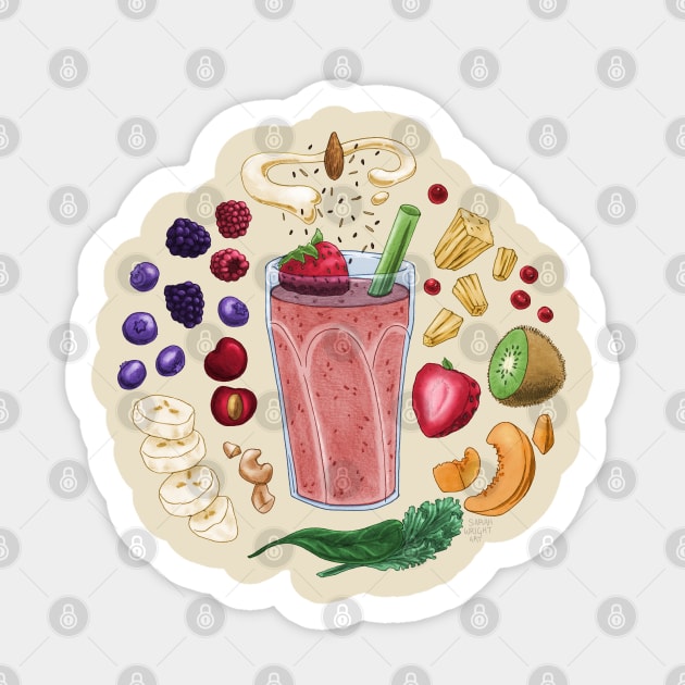 Smoothie Diagram Sticker by SarahWrightArt